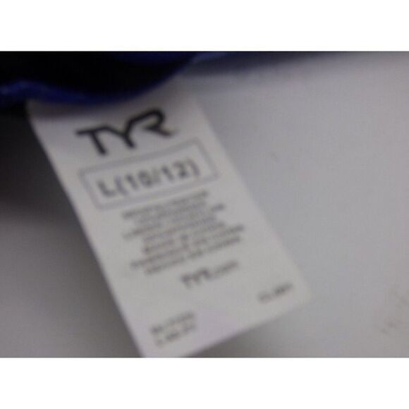 TYR Women's Emerald Lake Racerback Bikini Top, Size L (10/12); Velvet/Turquoise - Picture 10 of 12